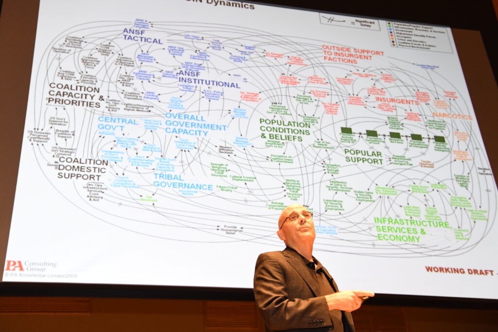 Lee Boot presents "A Grand Visualization Challenge" at GRIT-X. 