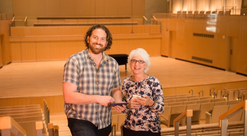 Linda Dusman and Eric Smallwood, creators of the Octava app, an MII awardee