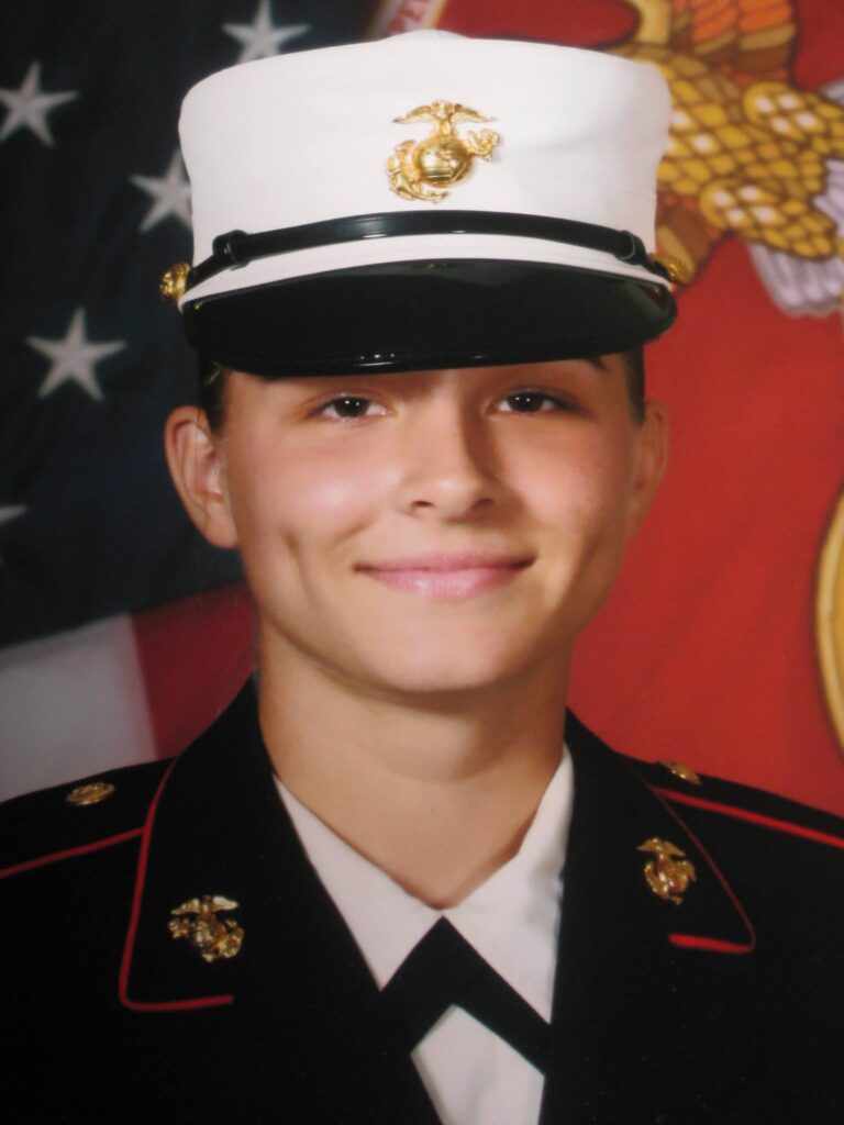 Satterfield while serving in the U.S. Marine Corps. Photo courtesy of Satterfield.
